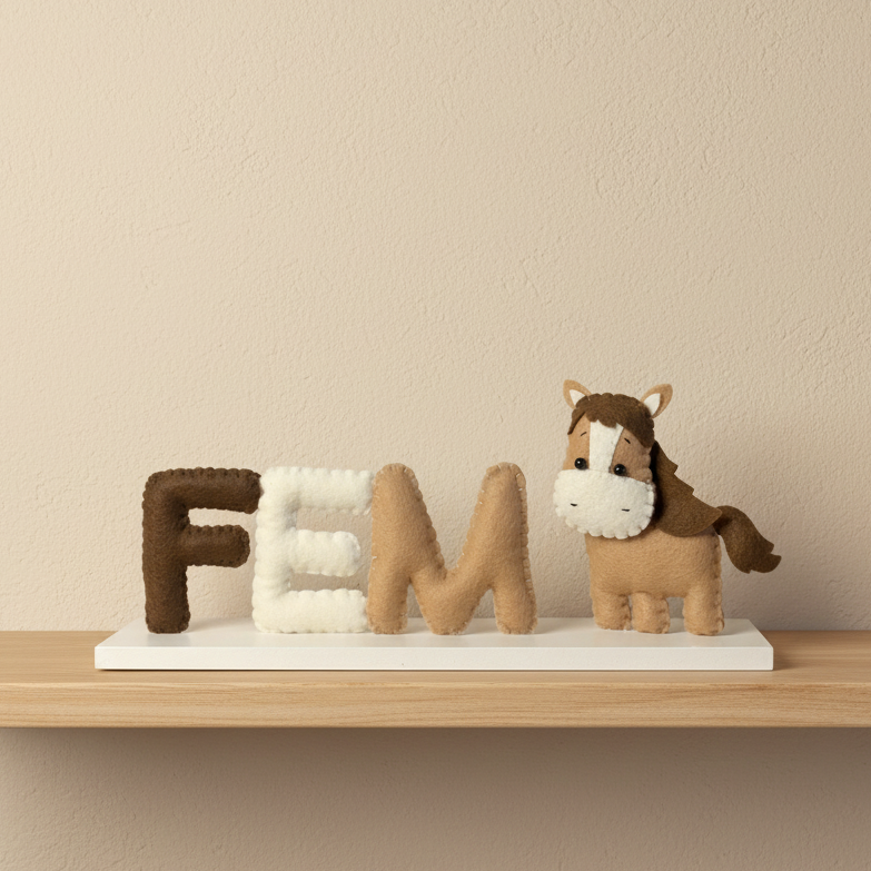 Naambordje Pony Mijn winkel